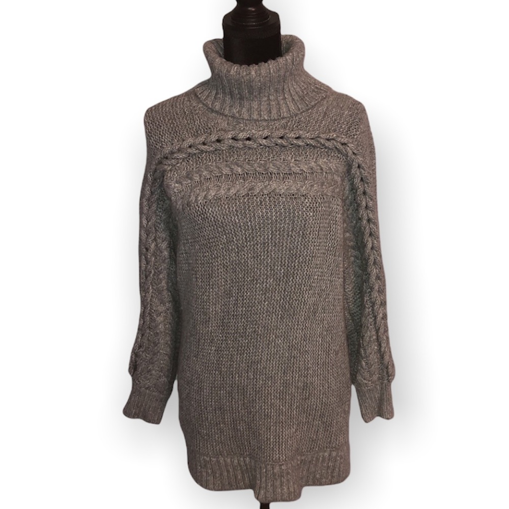 NWT! Simply Vera Vera Wang Gray Sweater Turtleneck medium